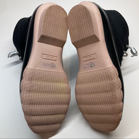Sperry Black Corduroy with Pink Sole Duck Boot - Picture 7 of 8